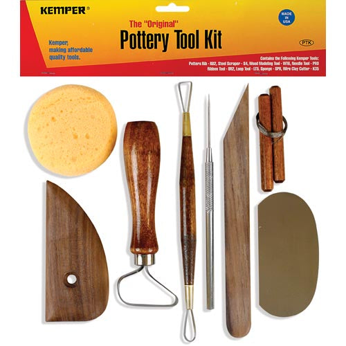 Cuteam 1 Set Pottery Tools Compound with 23 Pcs Pottery Tools Air