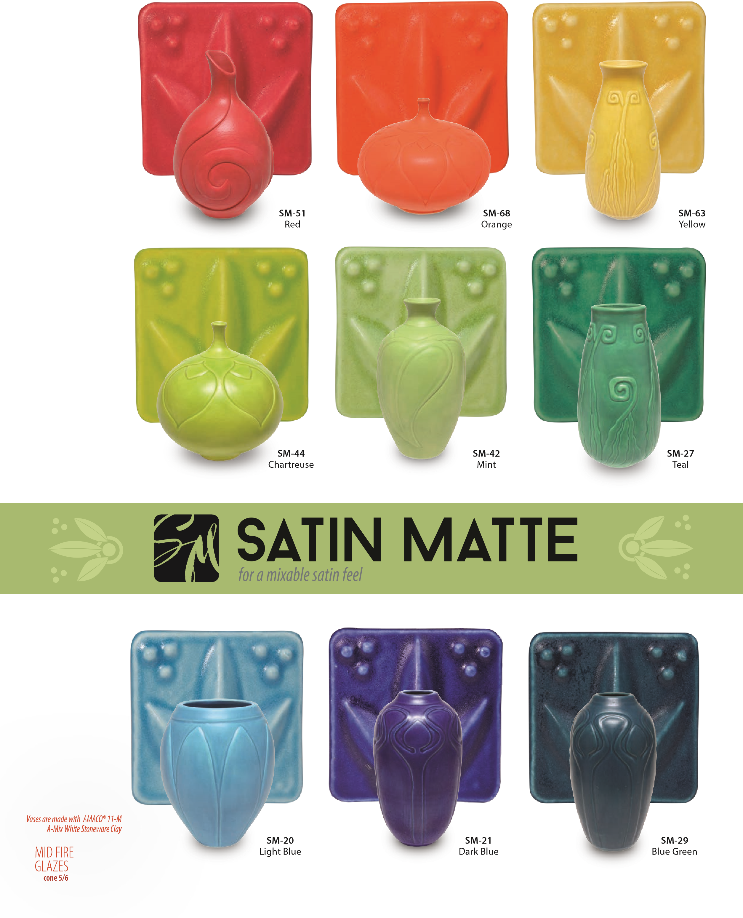 Amaco Satin Matte – Ceramic Supply Chicago